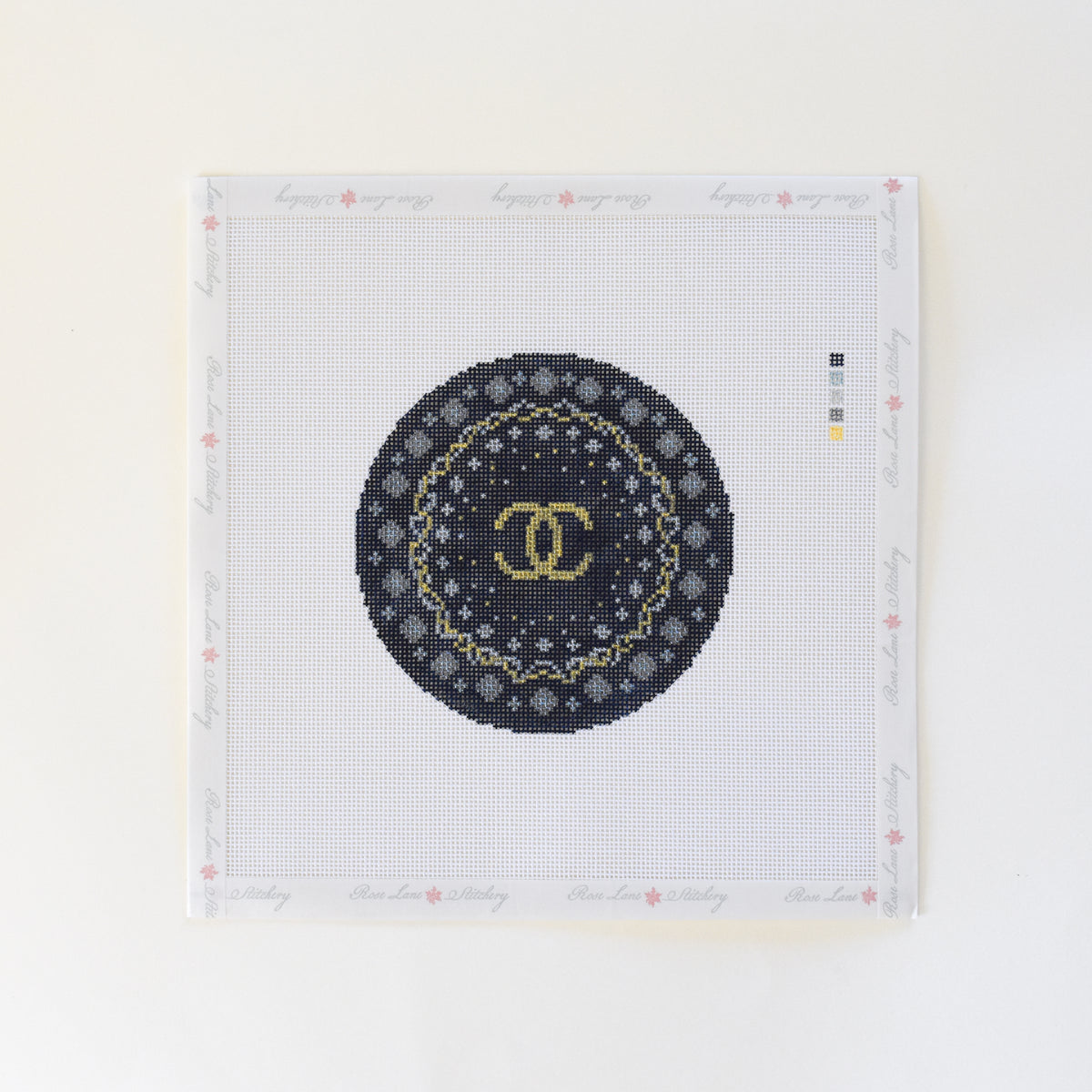 Chanel Inspired Round Canvas